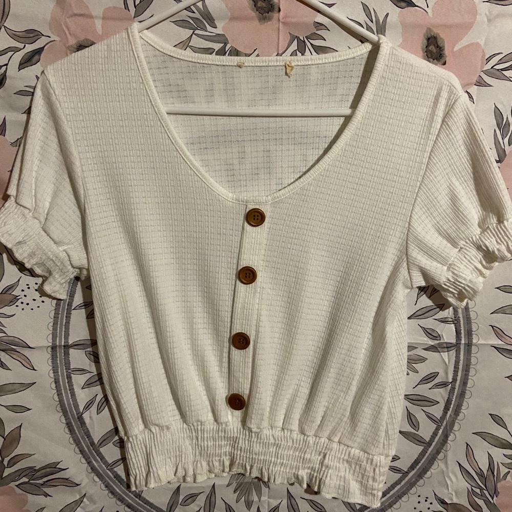 White Crop Top